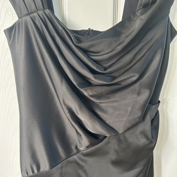 Tadashi Shoji Dress Ruched Sheath Cocktail Formal Elegant Classic Sleek Bodycon - Picture 9 of 13